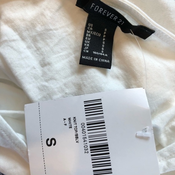 ๐ 6/$60, NWT, Forever 21 Lace Top, Cream, Size Small - Picture 3 of 4